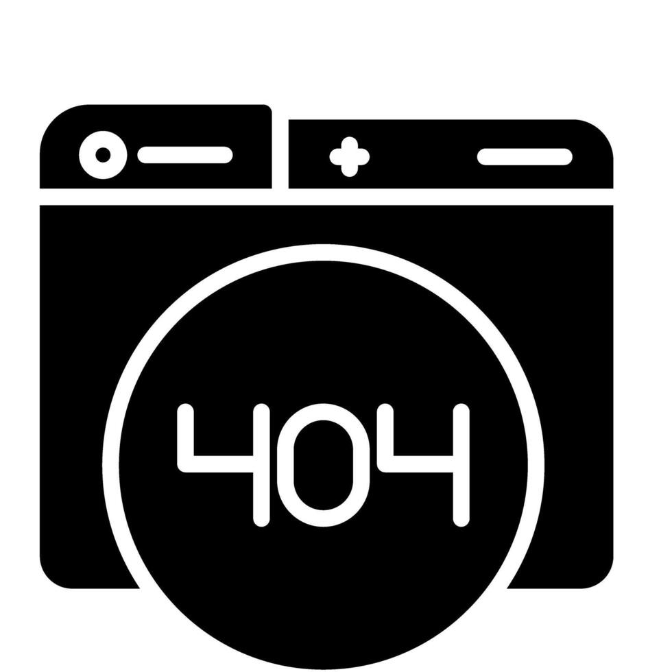 404 Error Vector Icon