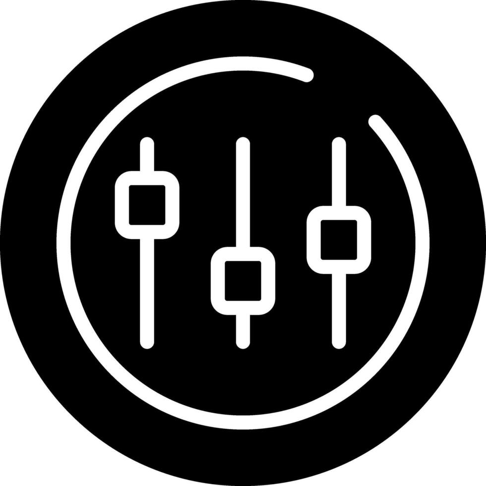 Music Equalizer Circle Vector Icon