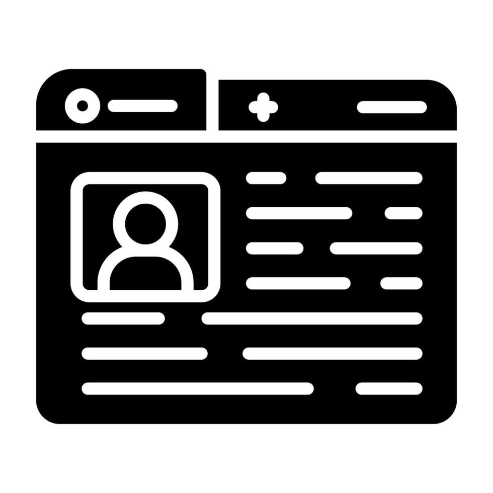 Profile Vector Icon