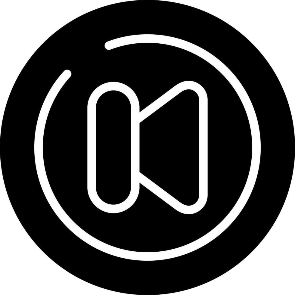 Video Previous Track Circl Vector Icon