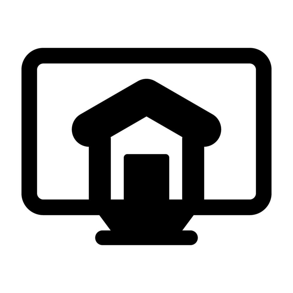 Desktop Screen Vector Icon