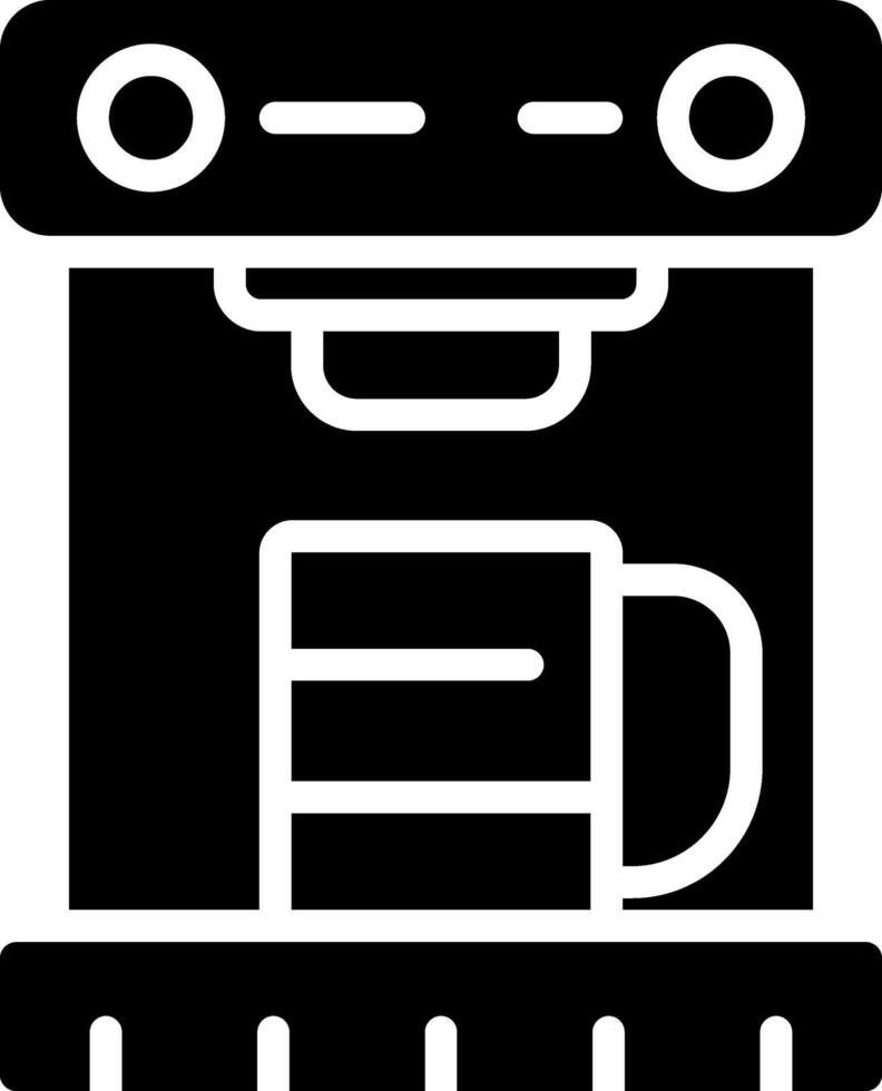 icono de vector de máquina de café