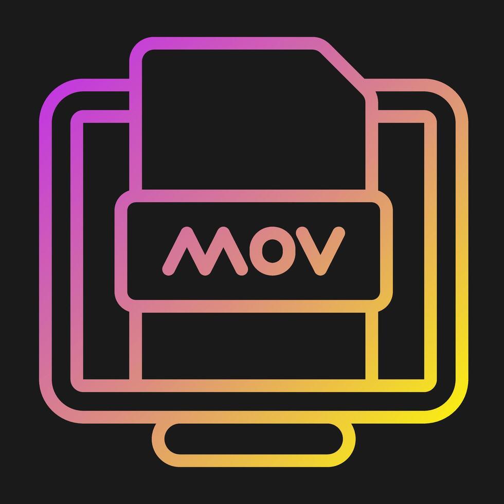 Mov File Vector Icon