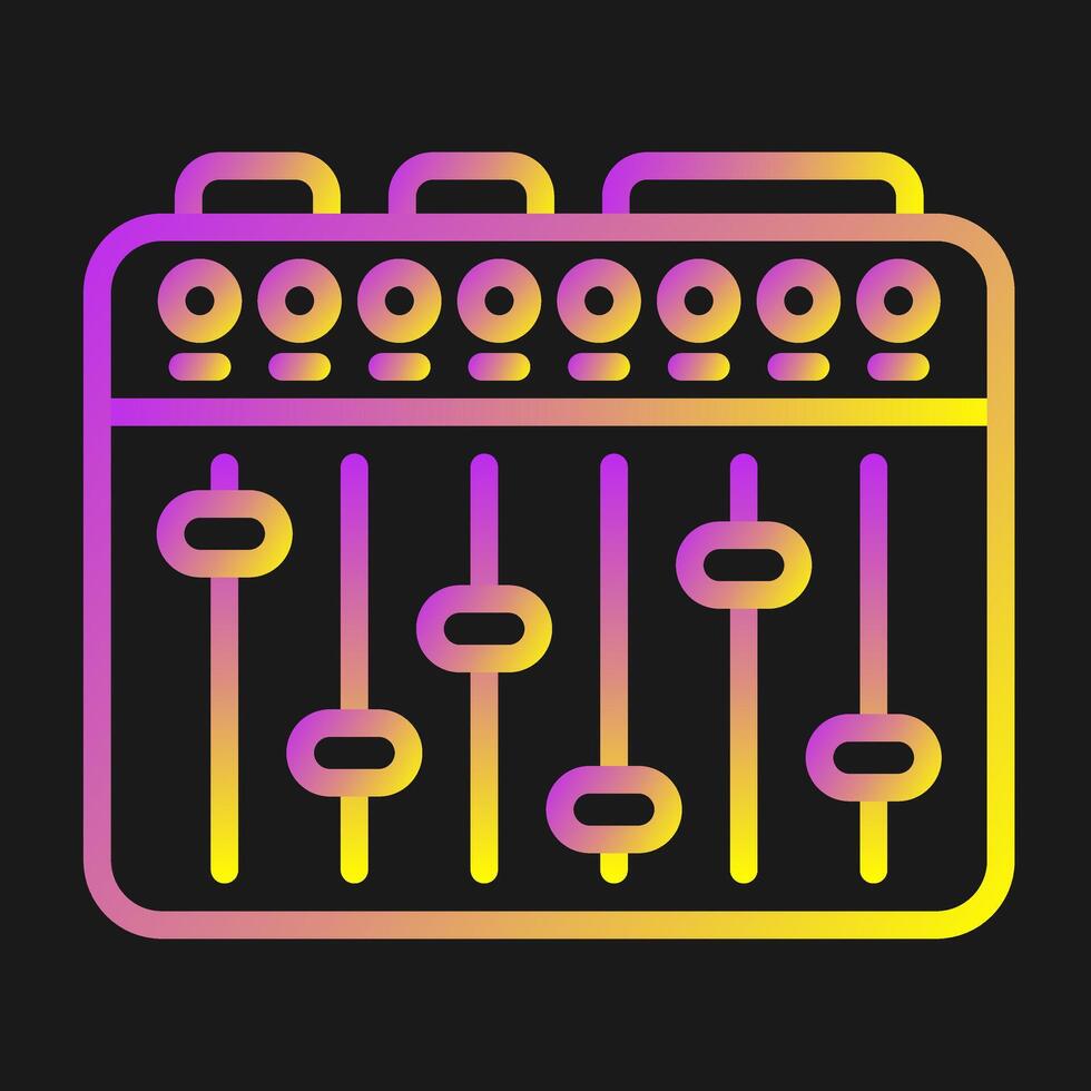 Sound Mixer Vector Icon