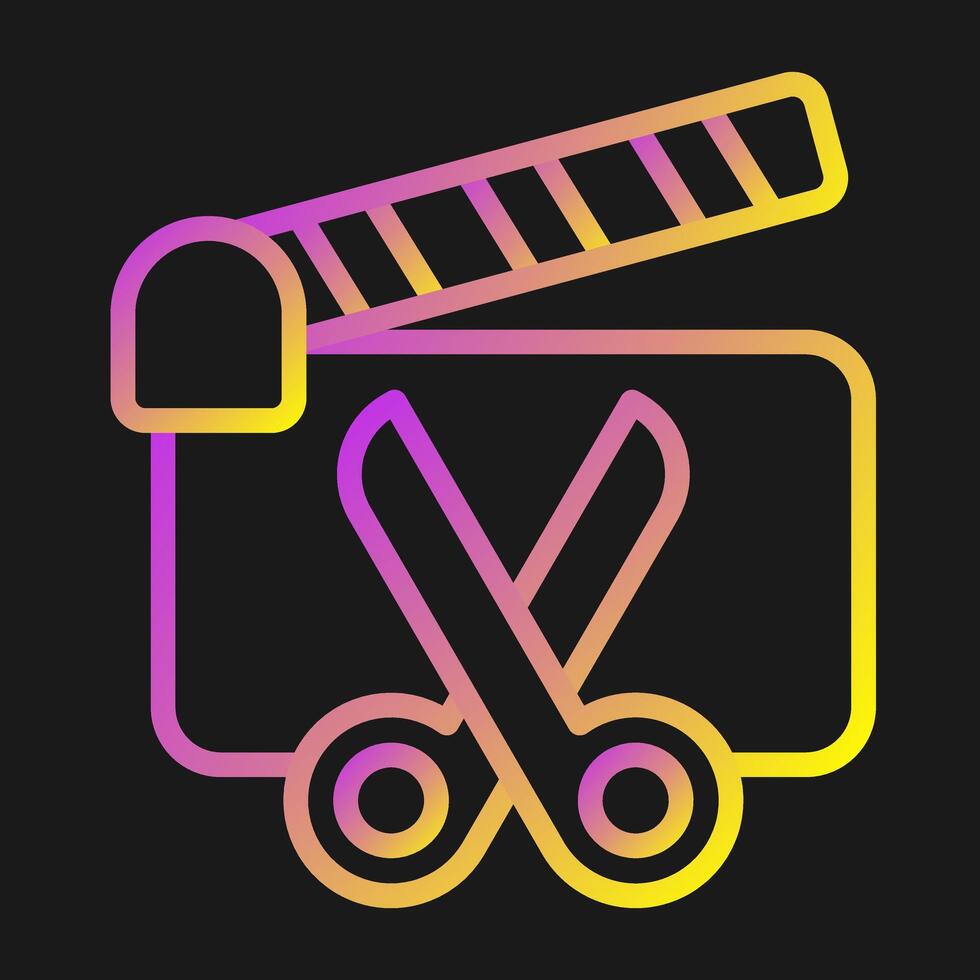 Film Editing Vector Icon