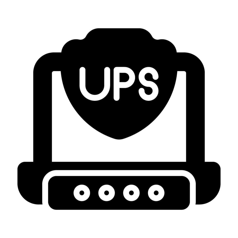 UPS vector icono