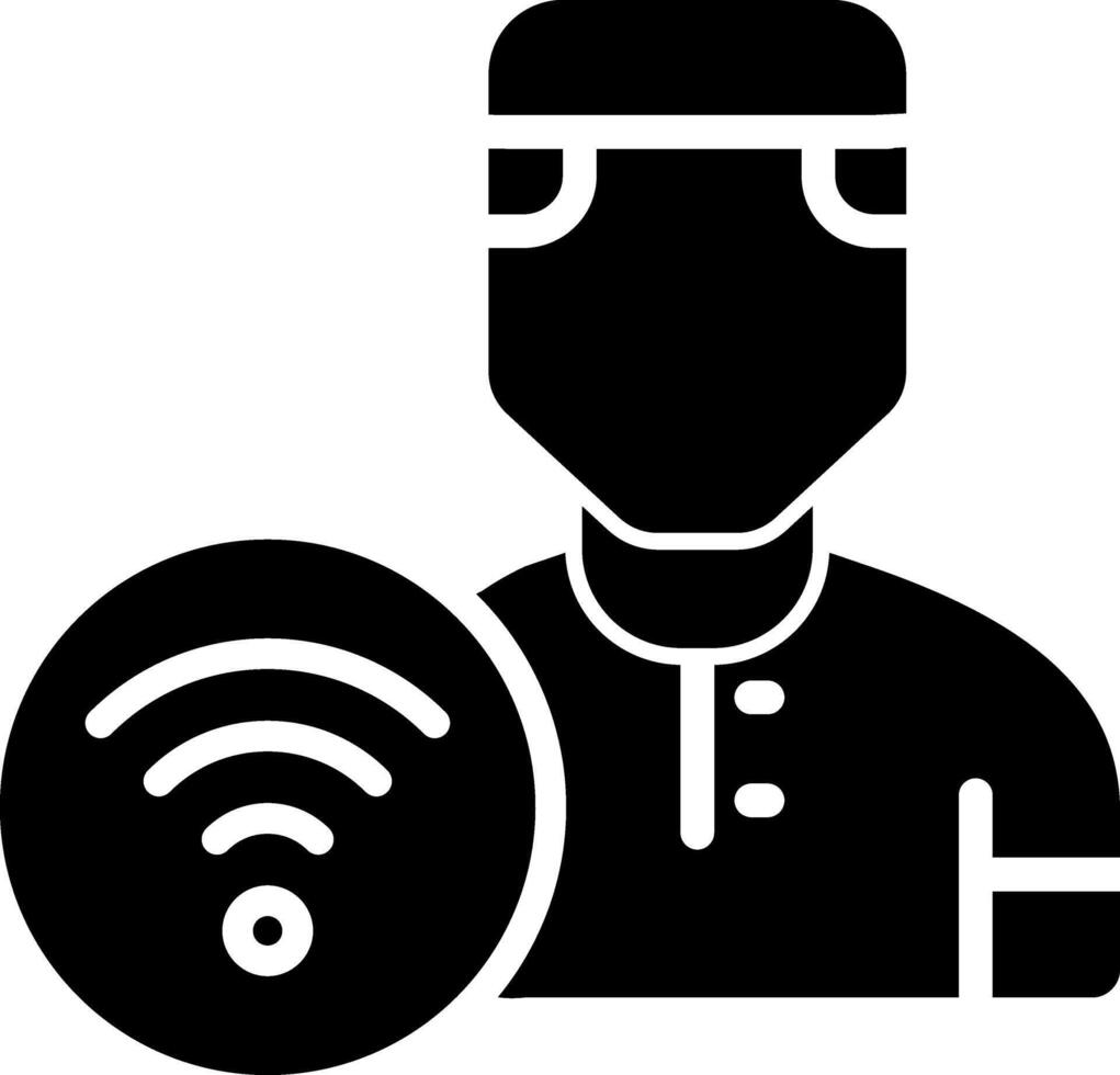 Wifi User Vector Icon