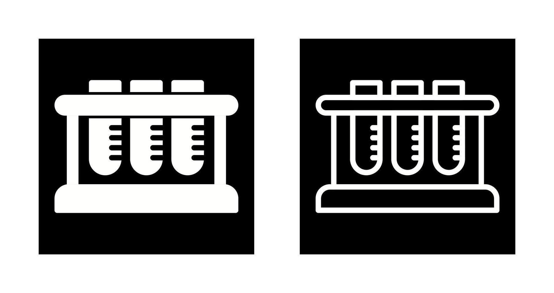Test Tube Rack Vector Icon