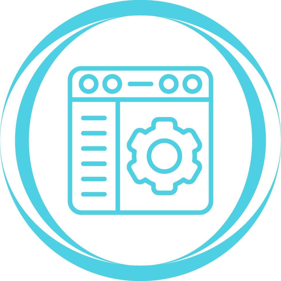 Browser Settings Vector Icon