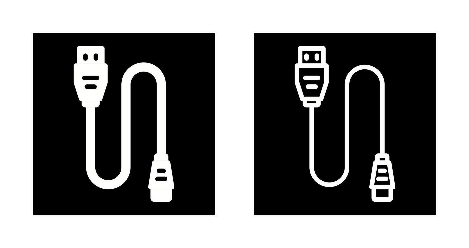 Printer Cable Vector Icon