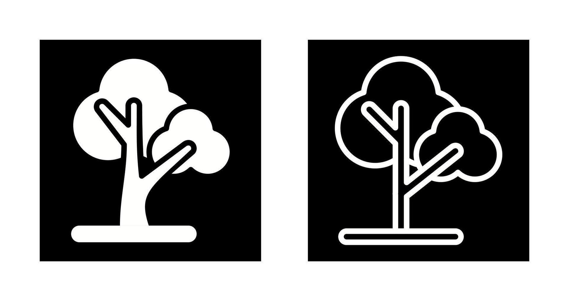 icono de vector de árbol