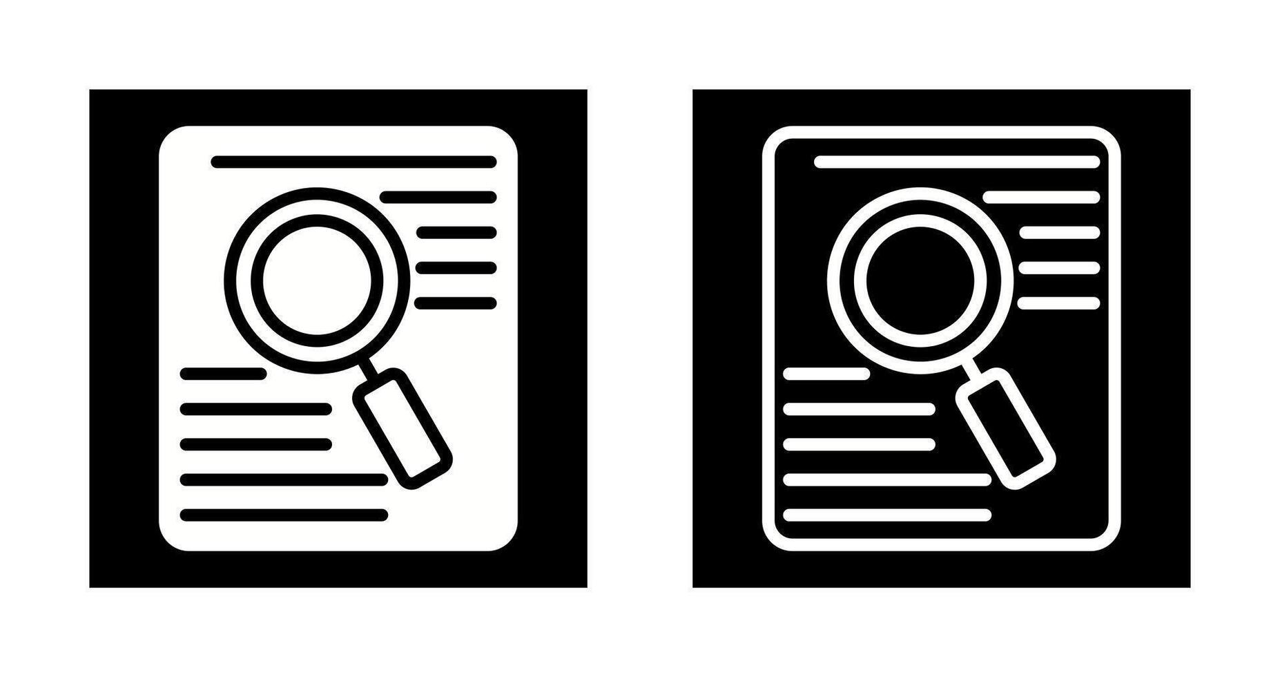 Document Search Vector Icon