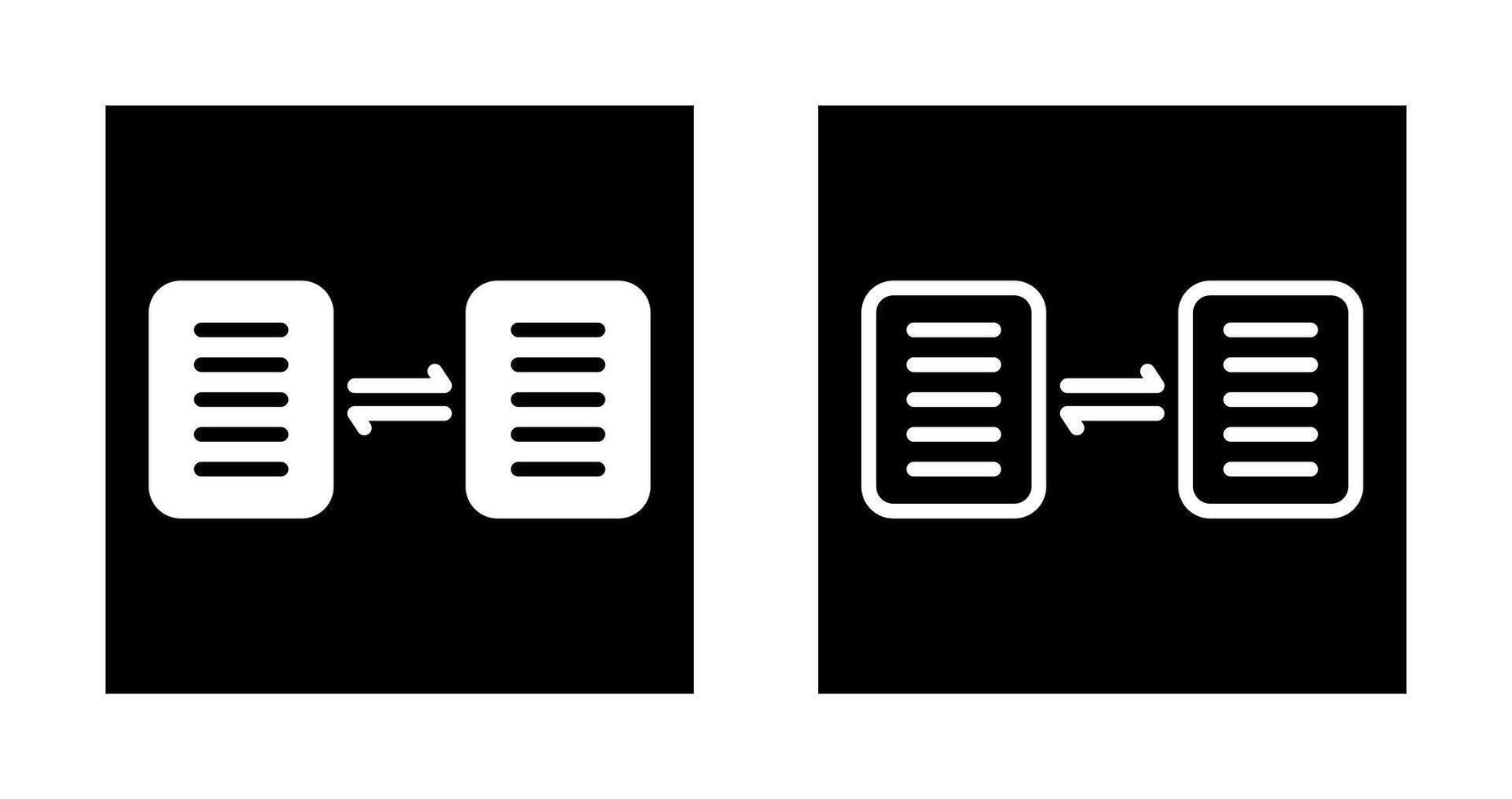 Document Sharing Vector Icon