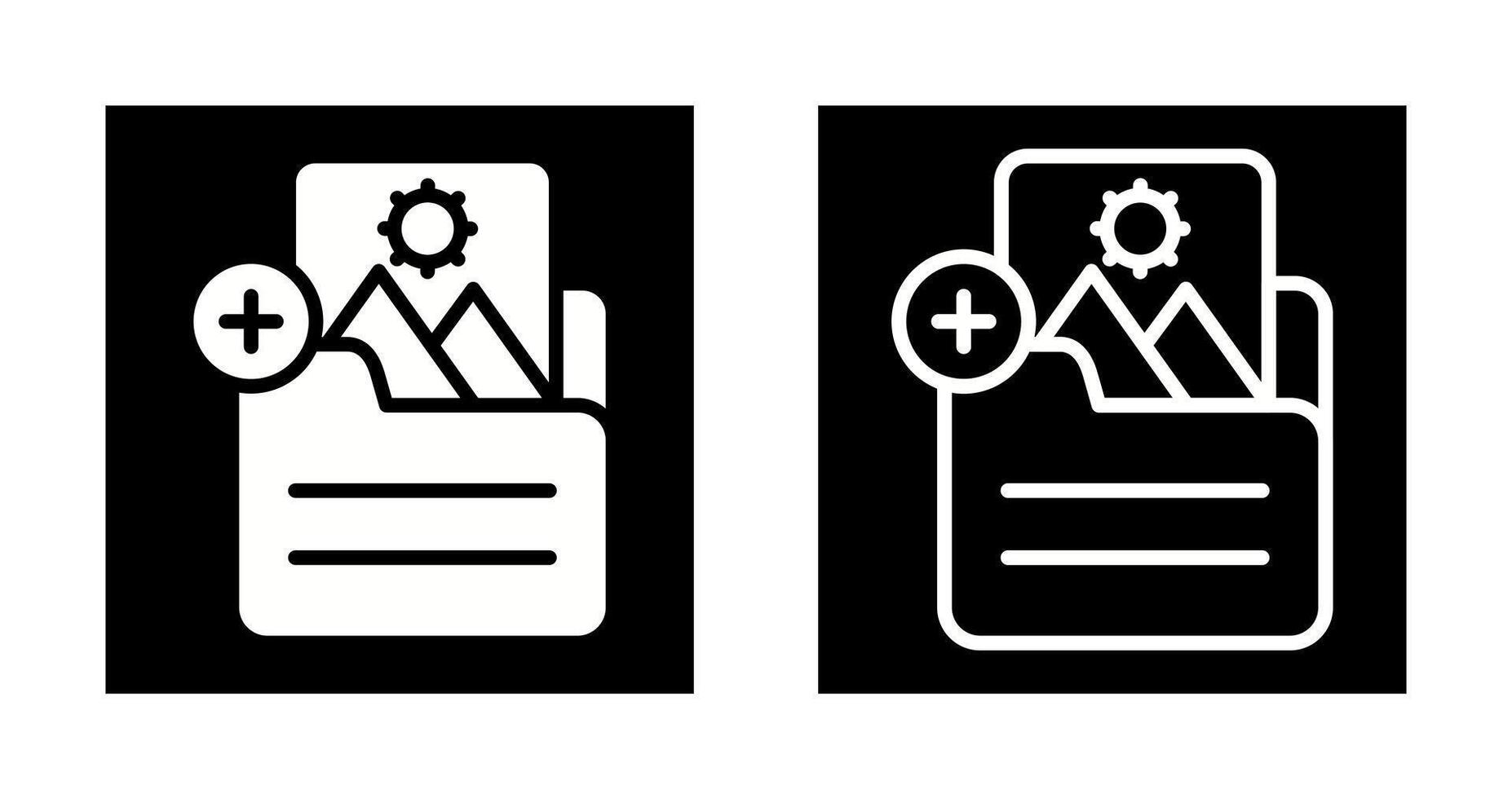 documento insertar imagen vector icono