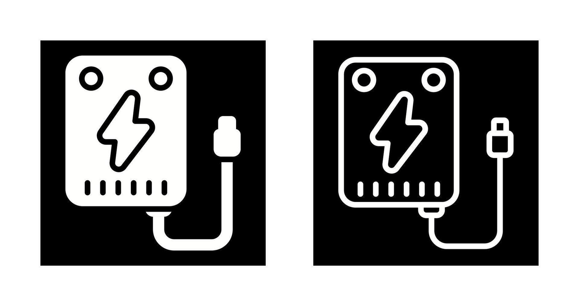 Portable charger Vector Icon