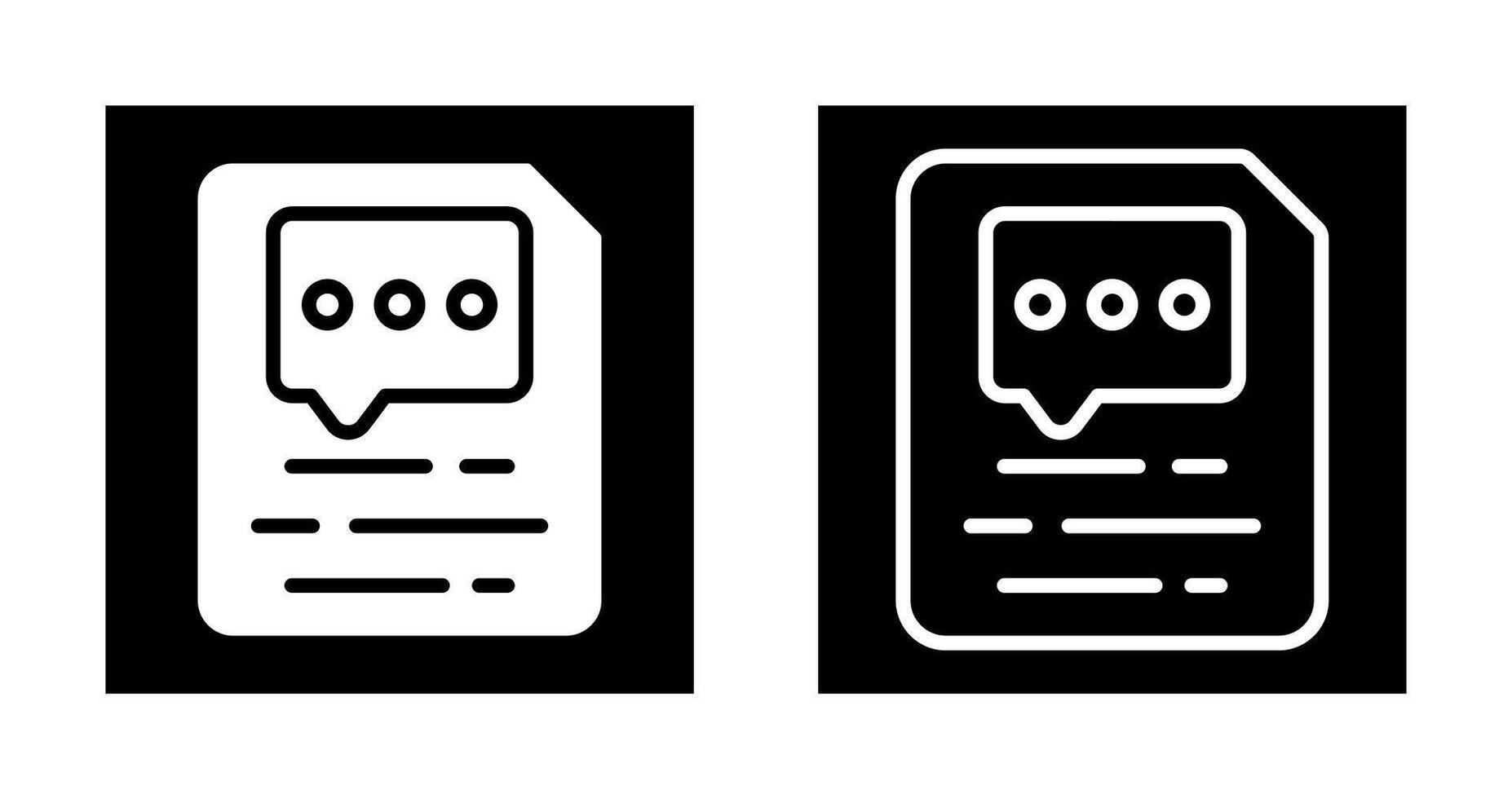 Document Insert Comment Vector Icon