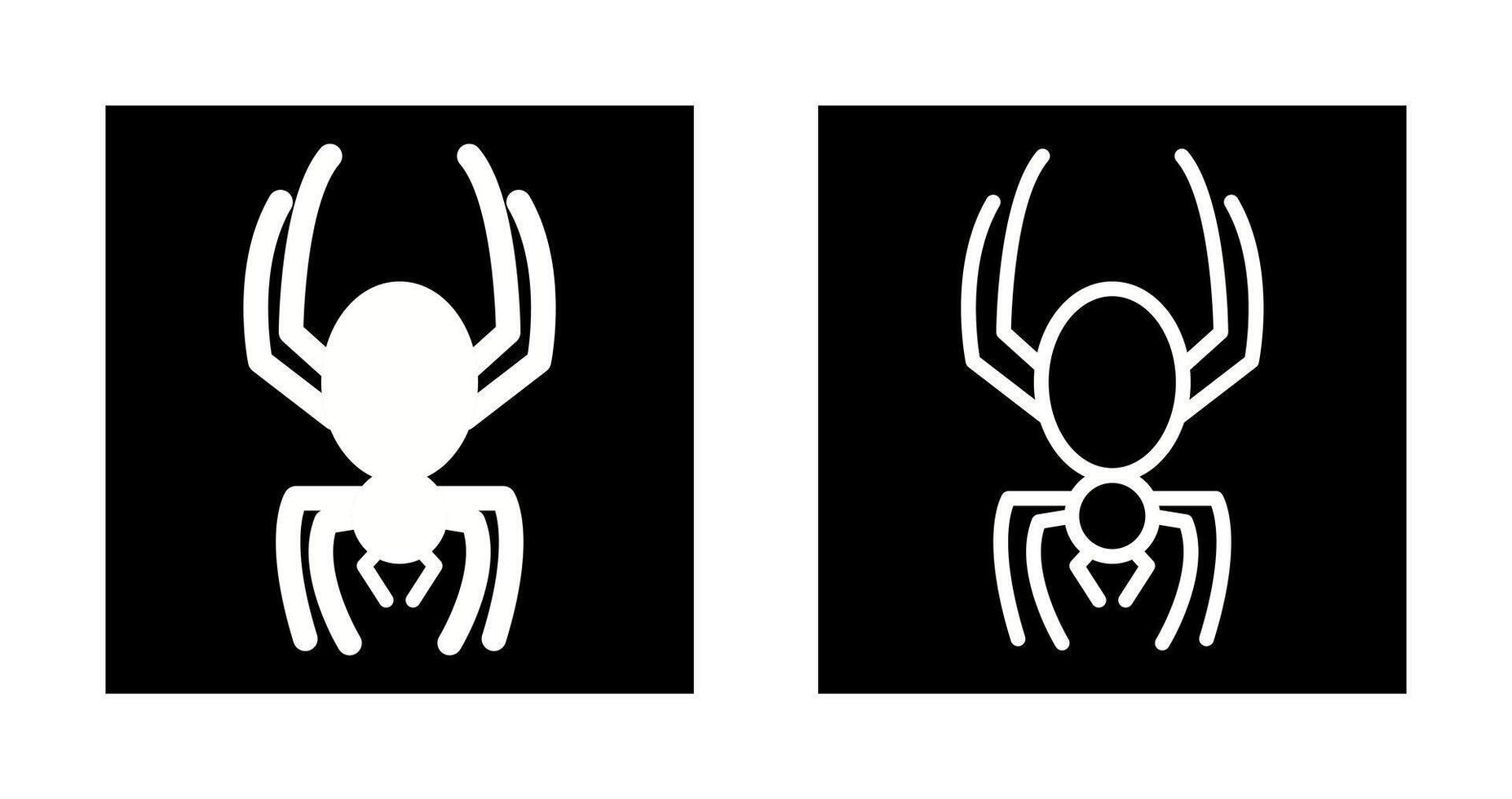 icono de vector de araña