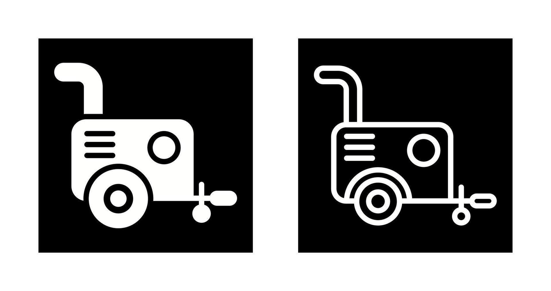 Portable air compressor Vector Icon