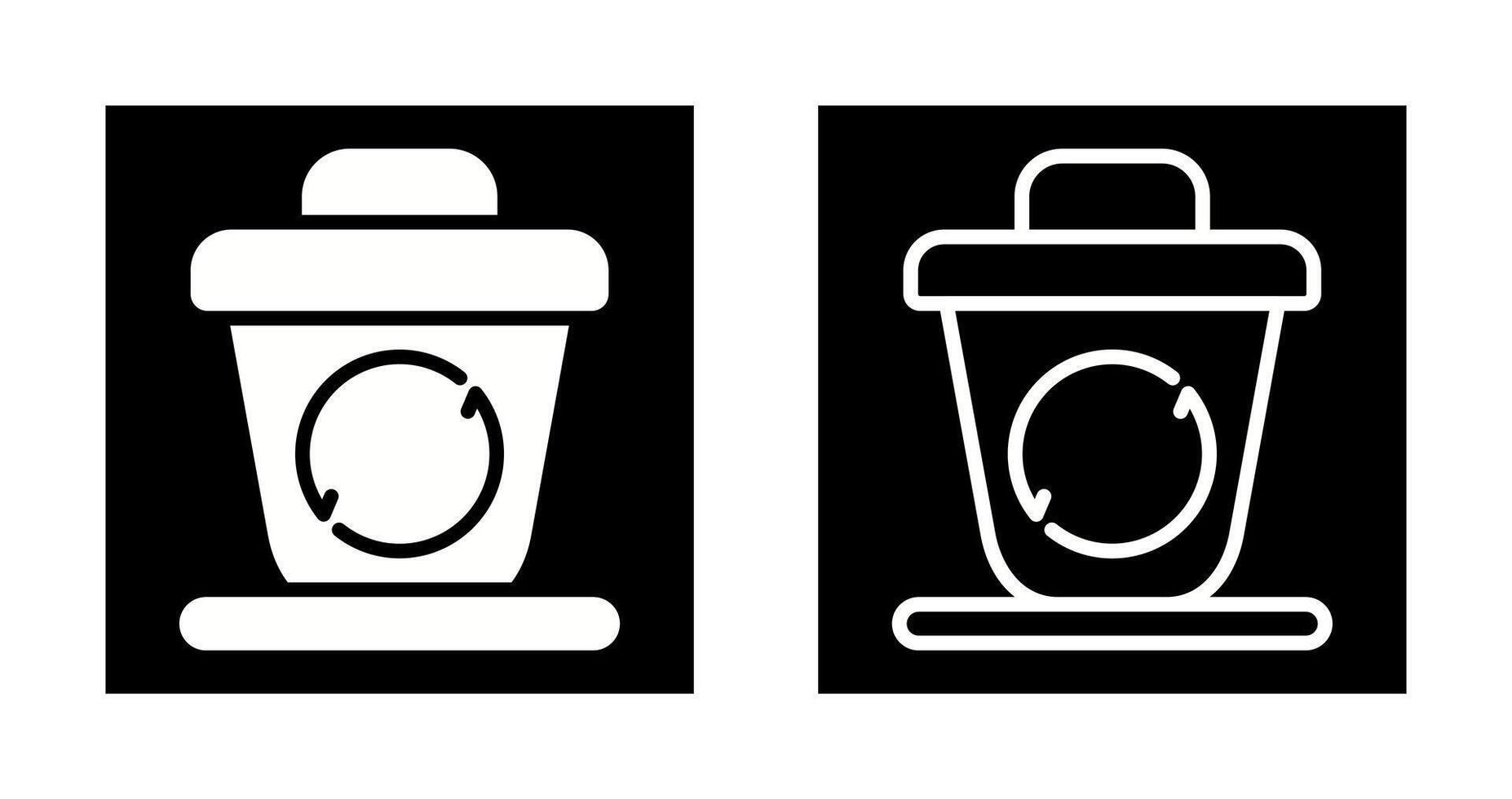 Recycling bin Vector Icon