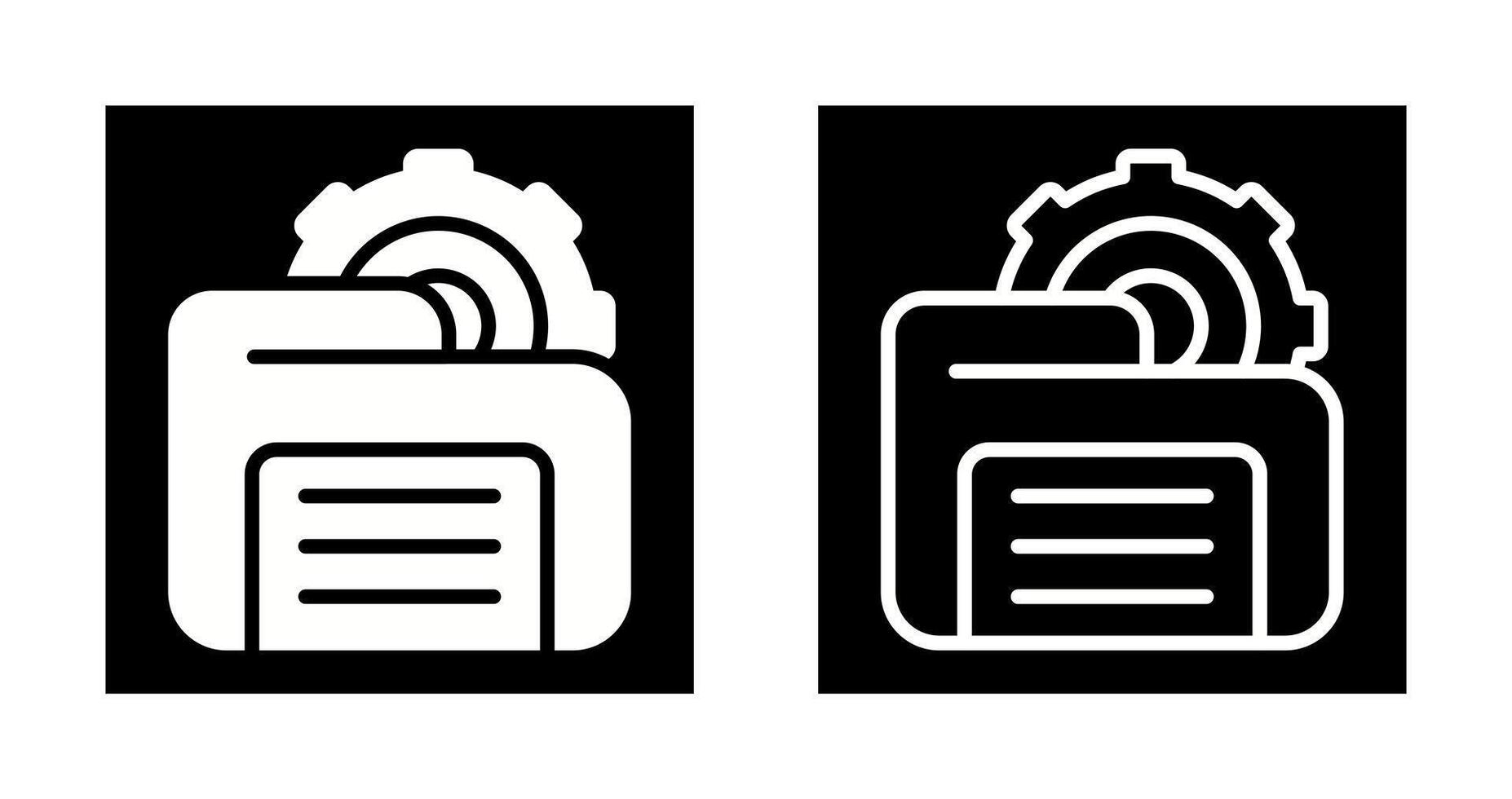 Folder Management Vector Icon