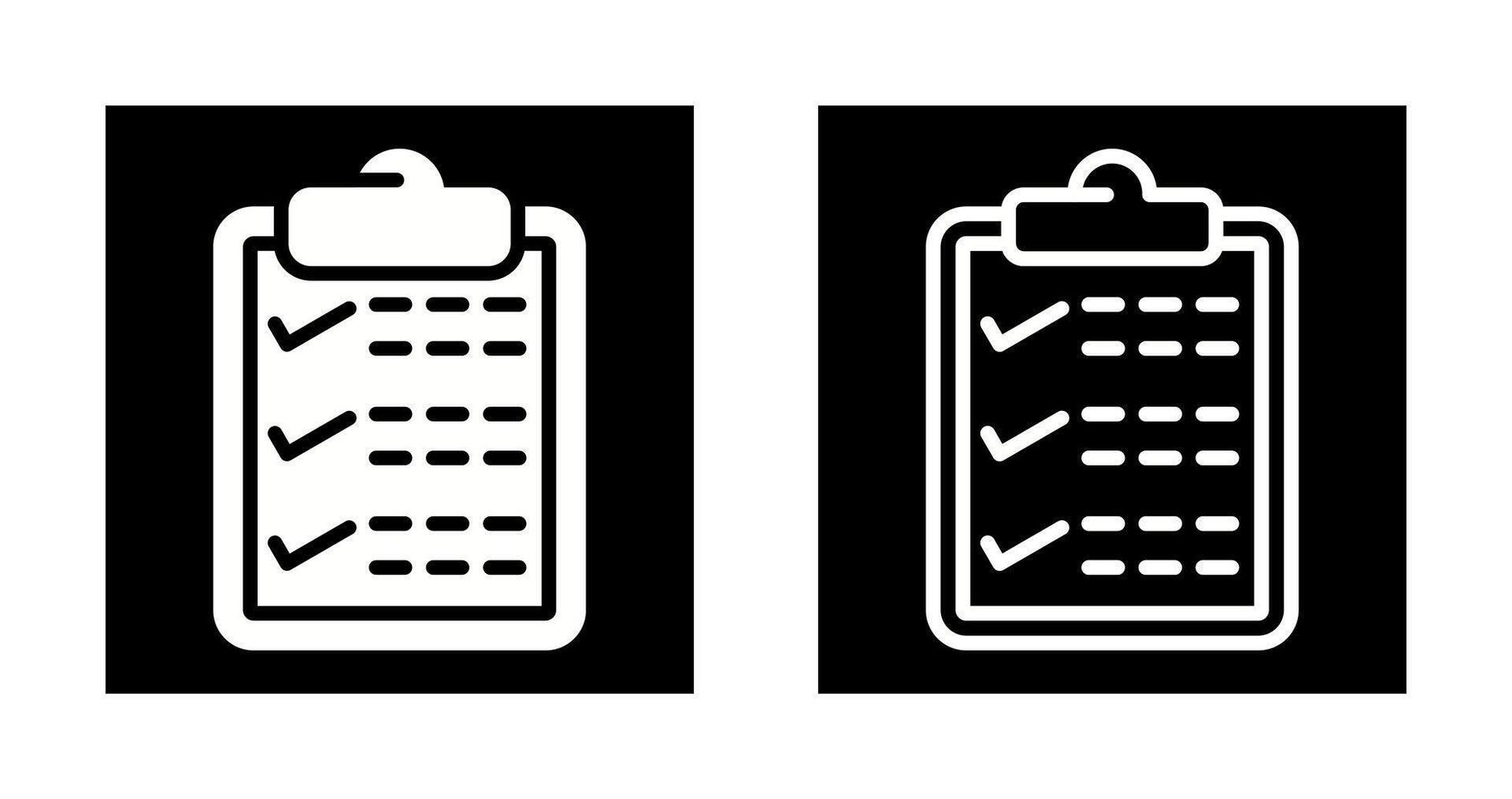 Clipboard with checkmark Vector Icon