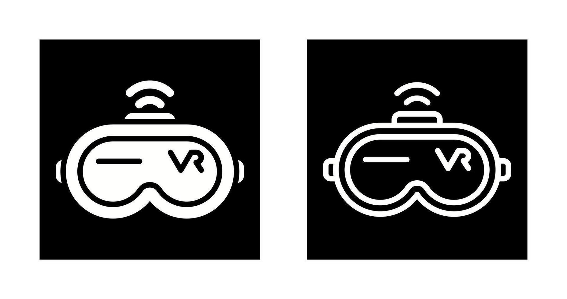Virtual Reality Headset Vector Icon