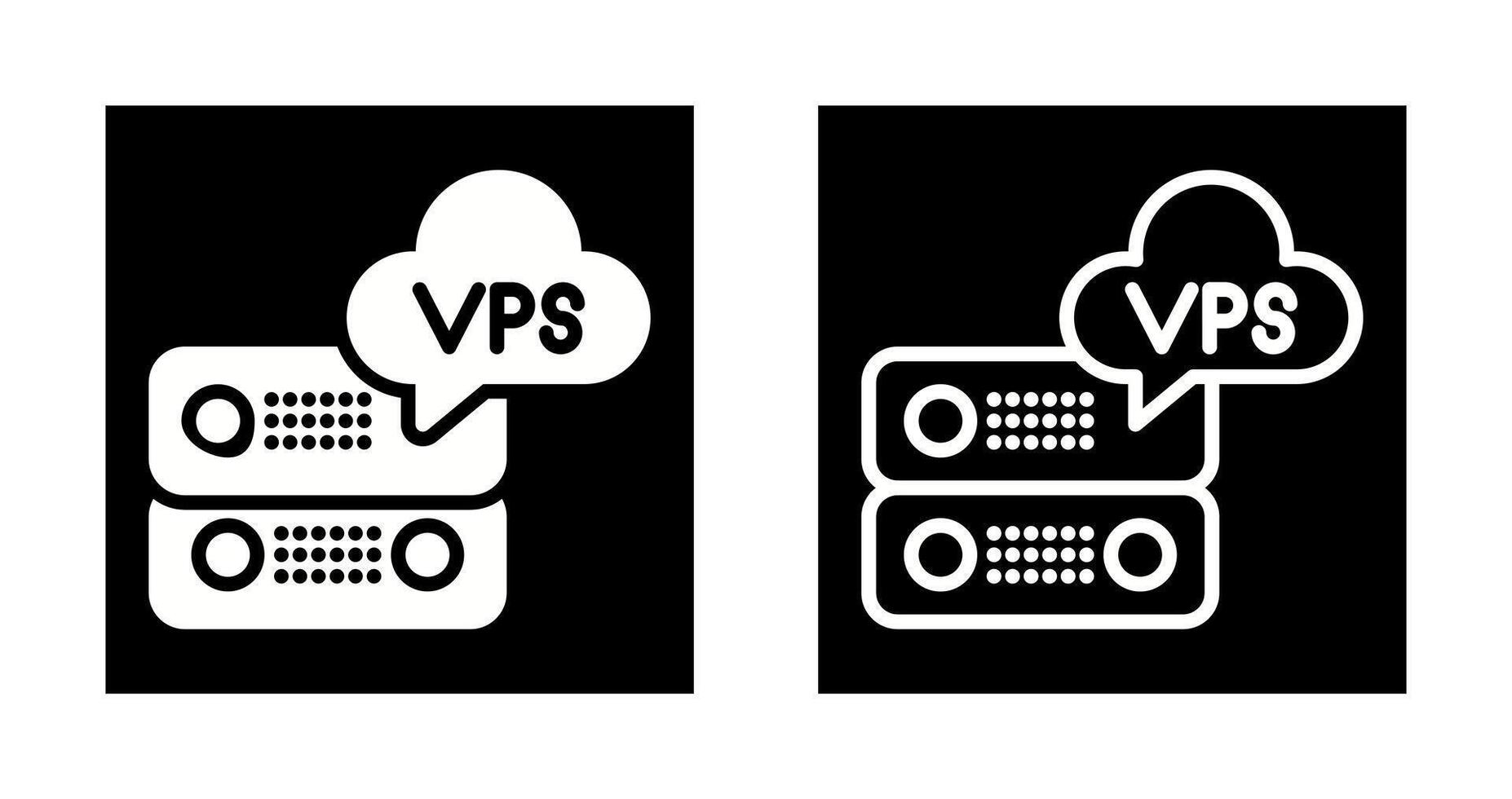 VPS Hosting Vector Icon