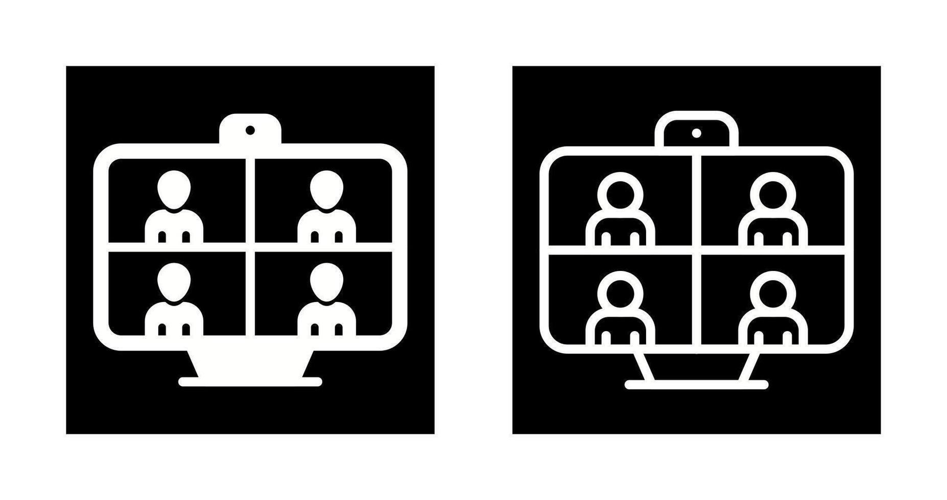 Video Conferencing Vector Icon