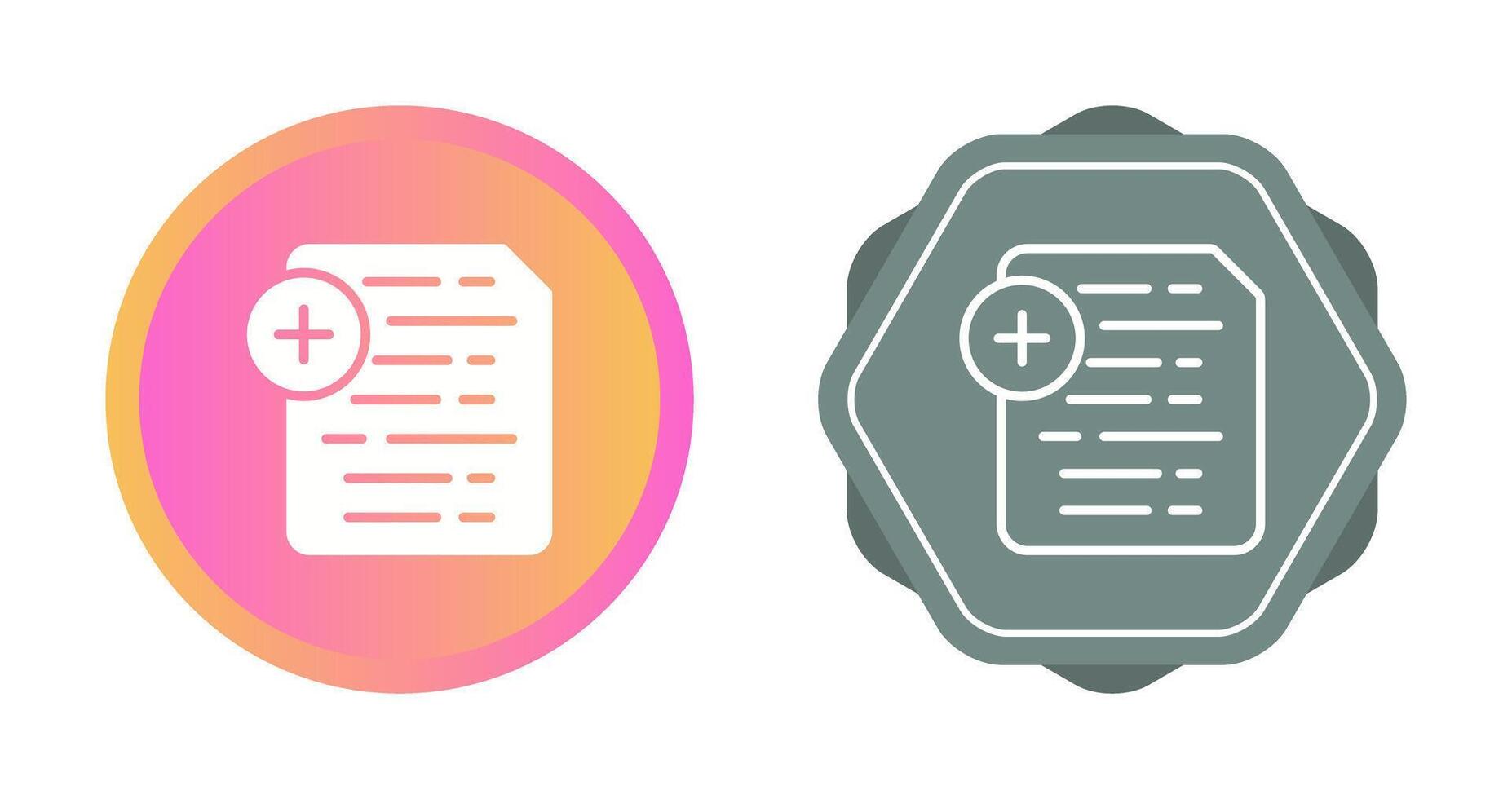 Document Insert Icon Vector Icon