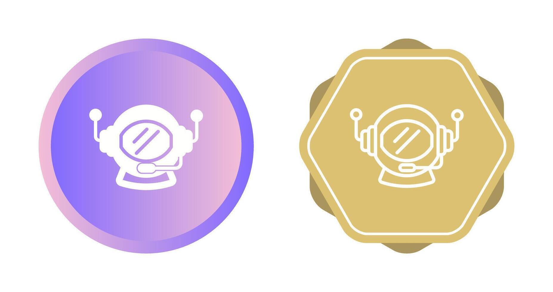 Astronaut Helmet Vector Icon