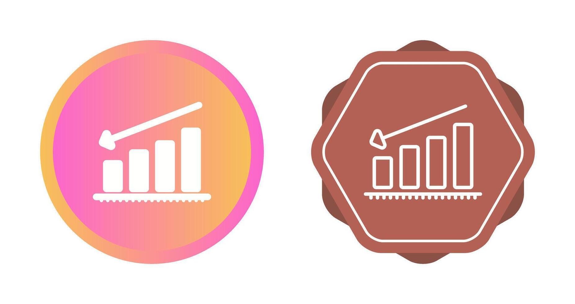 Chart Decreasing Vector Icon