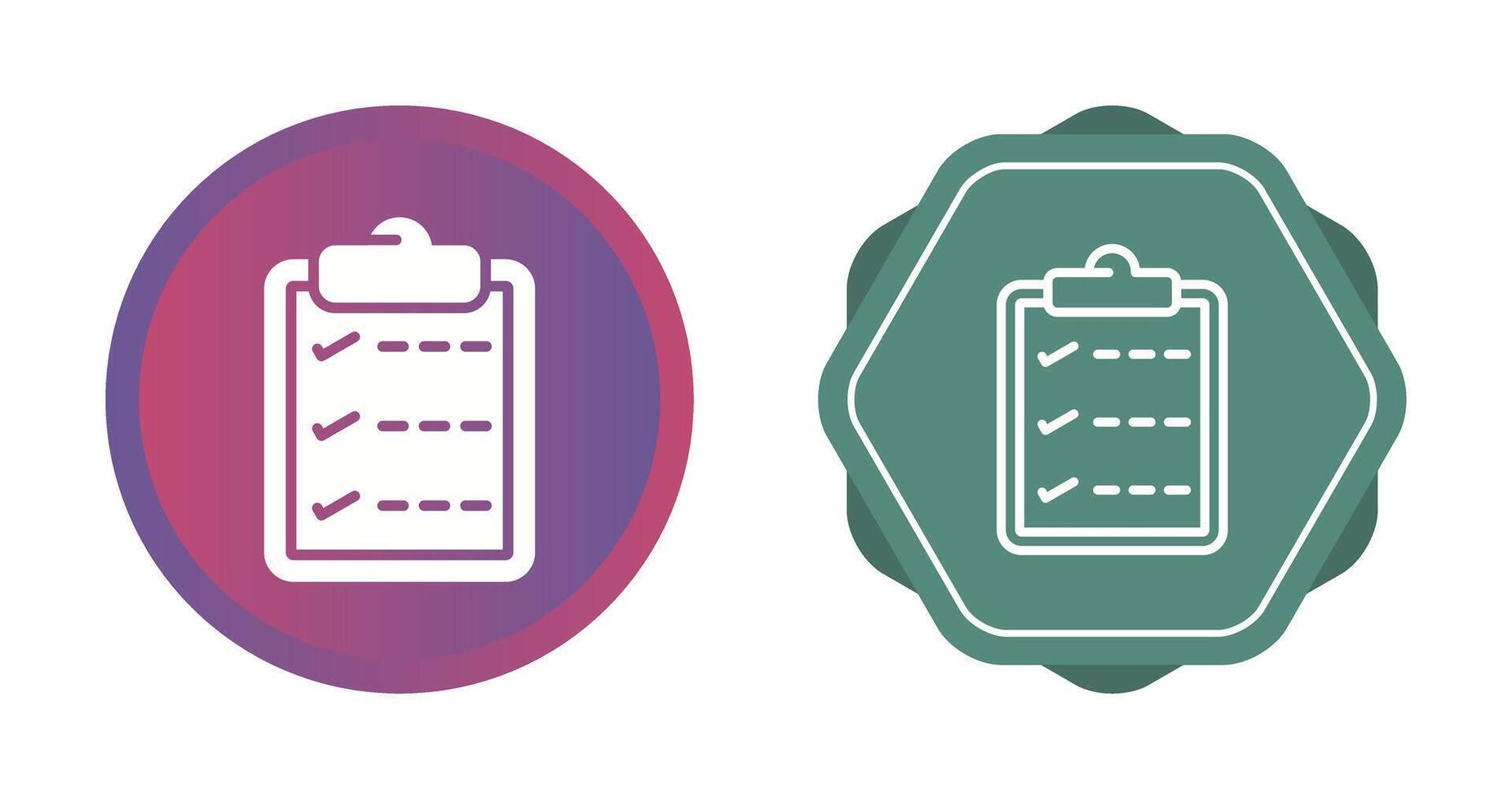 Task list with checkmarks Vector Icon
