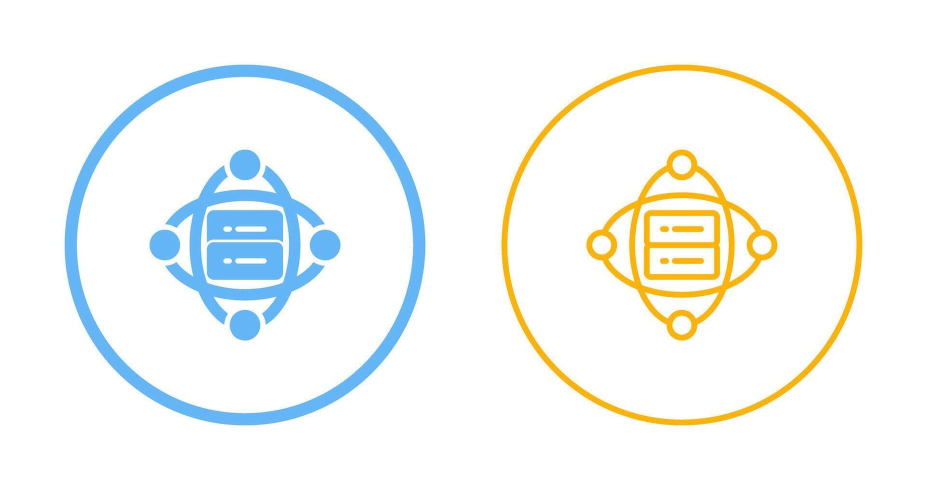 Cluster Server Vector Icon