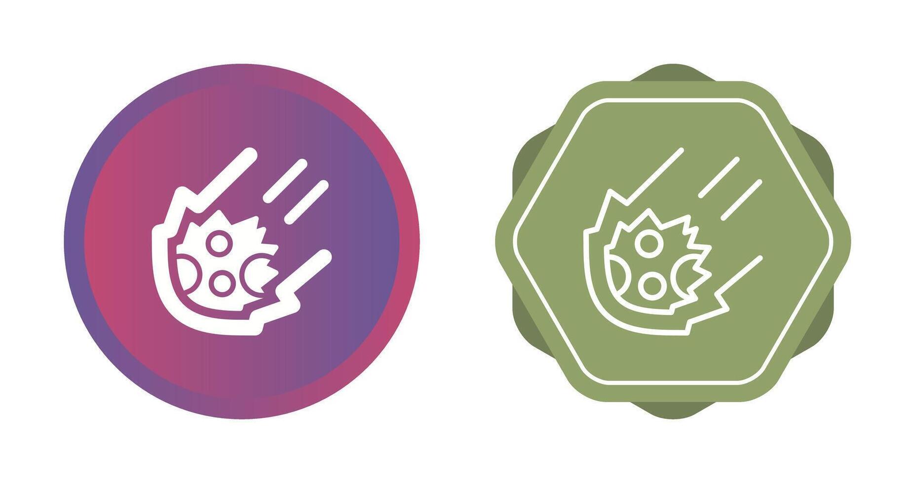 Meteor Vector Icon