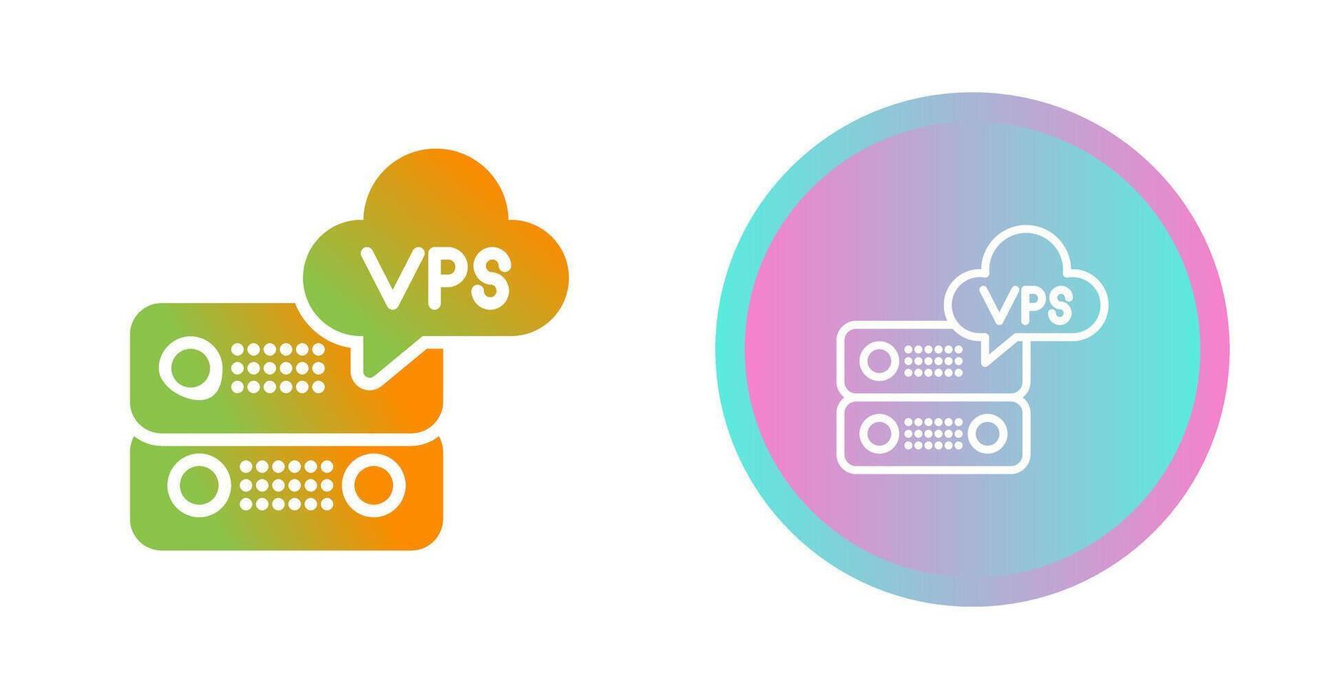 VPS Hosting Vector Icon