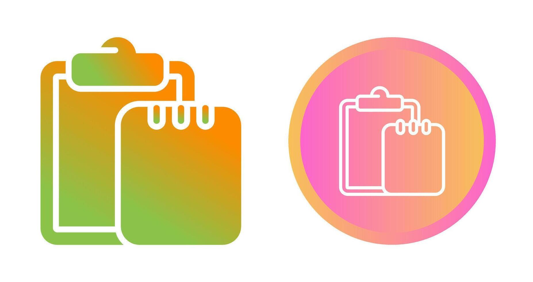 Task list with writing pad Vector Icon