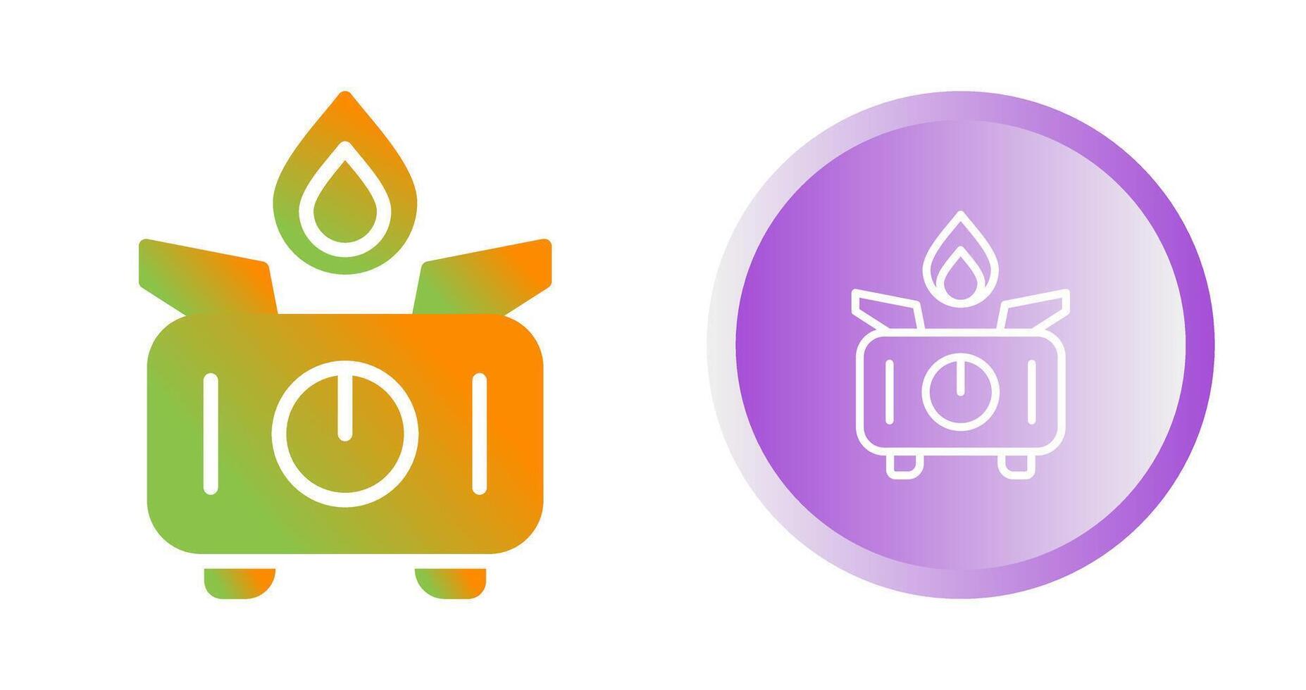 Portable stove Vector Icon