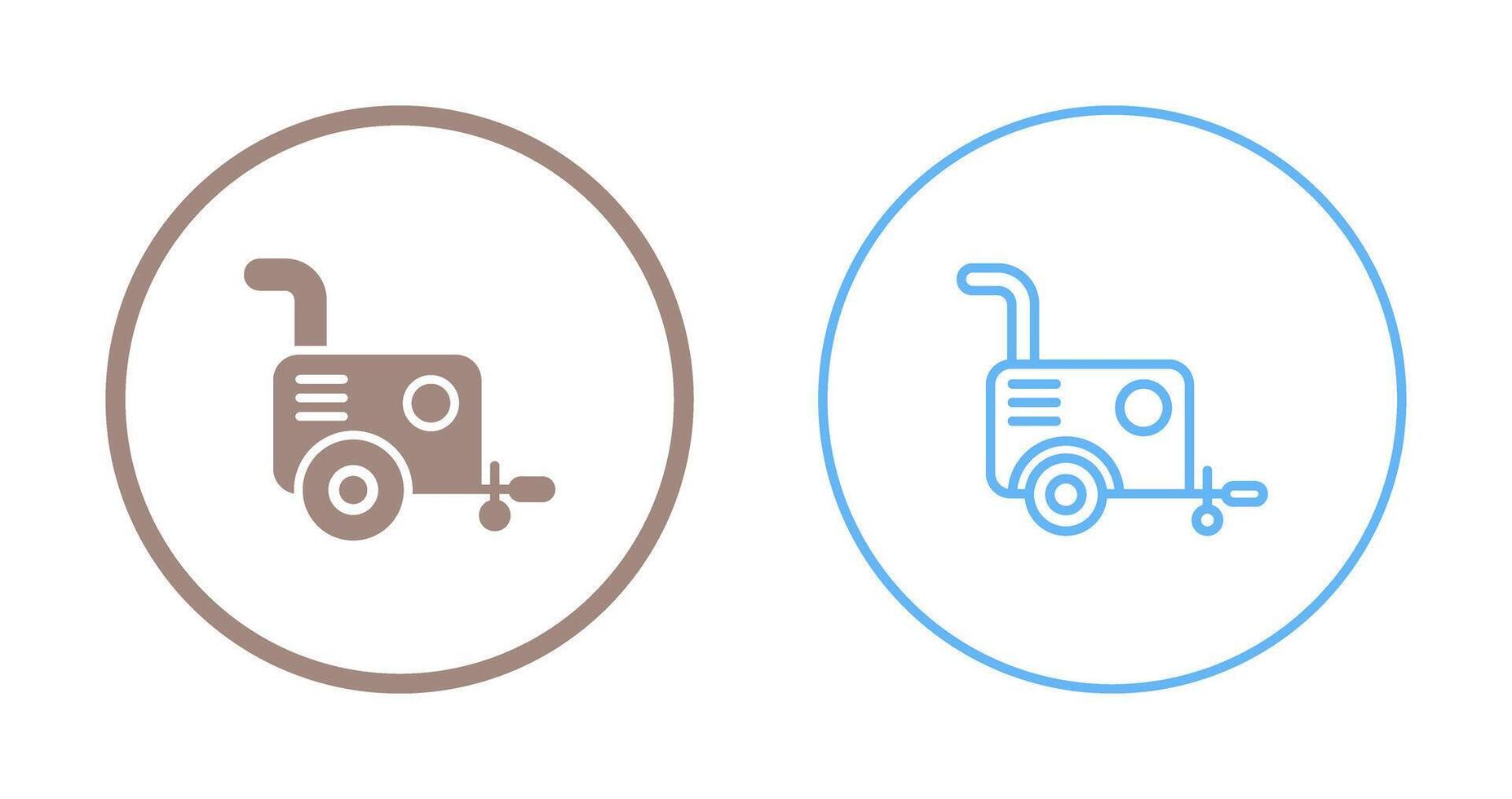 Portable air compressor Vector Icon