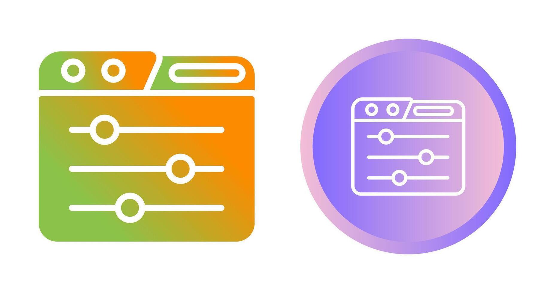 Control Panel Vector Icon