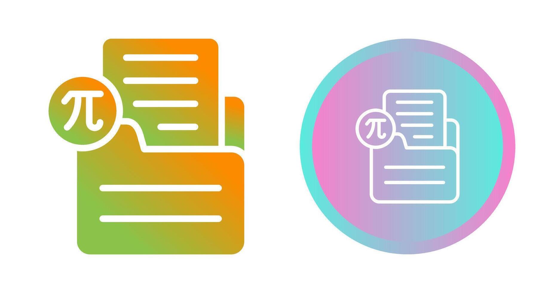 Document Insert Formula Vector Icon