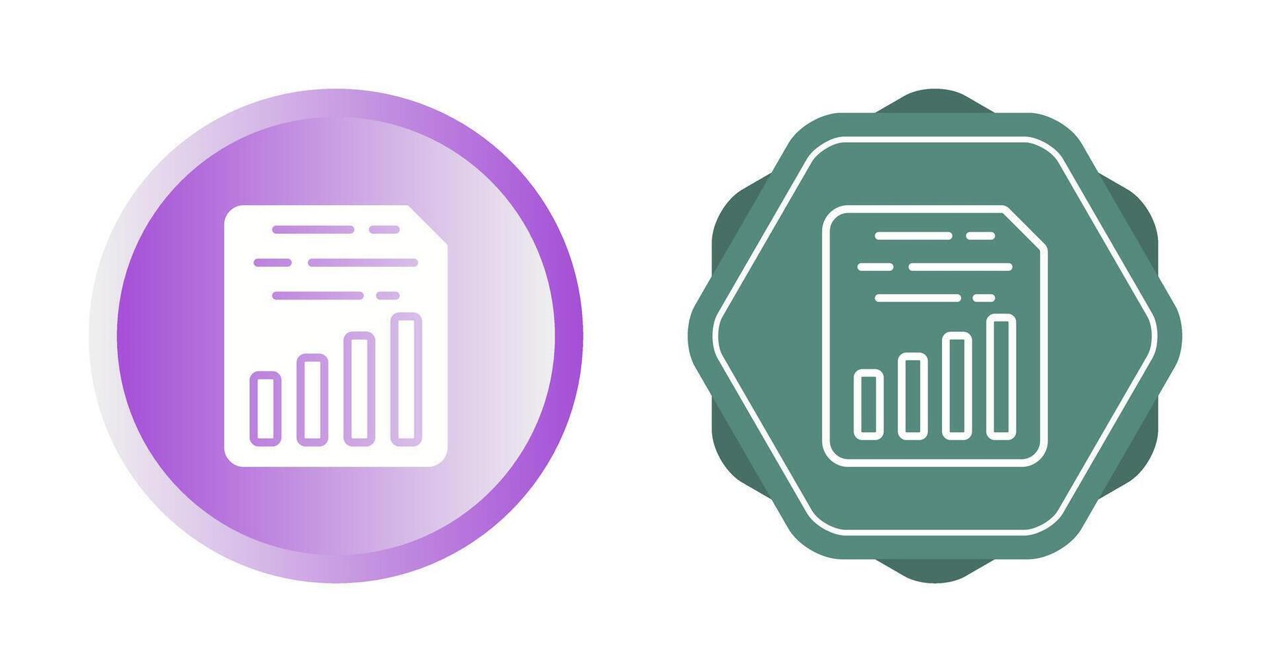 Document Insert Chart Vector Icon