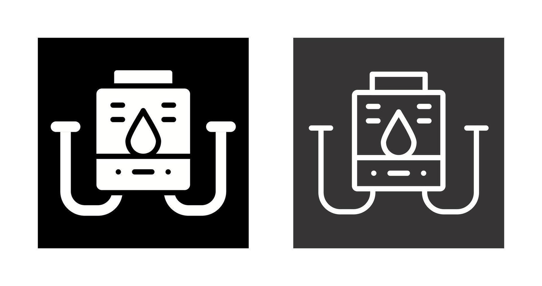 icono de vector de caldera de agua
