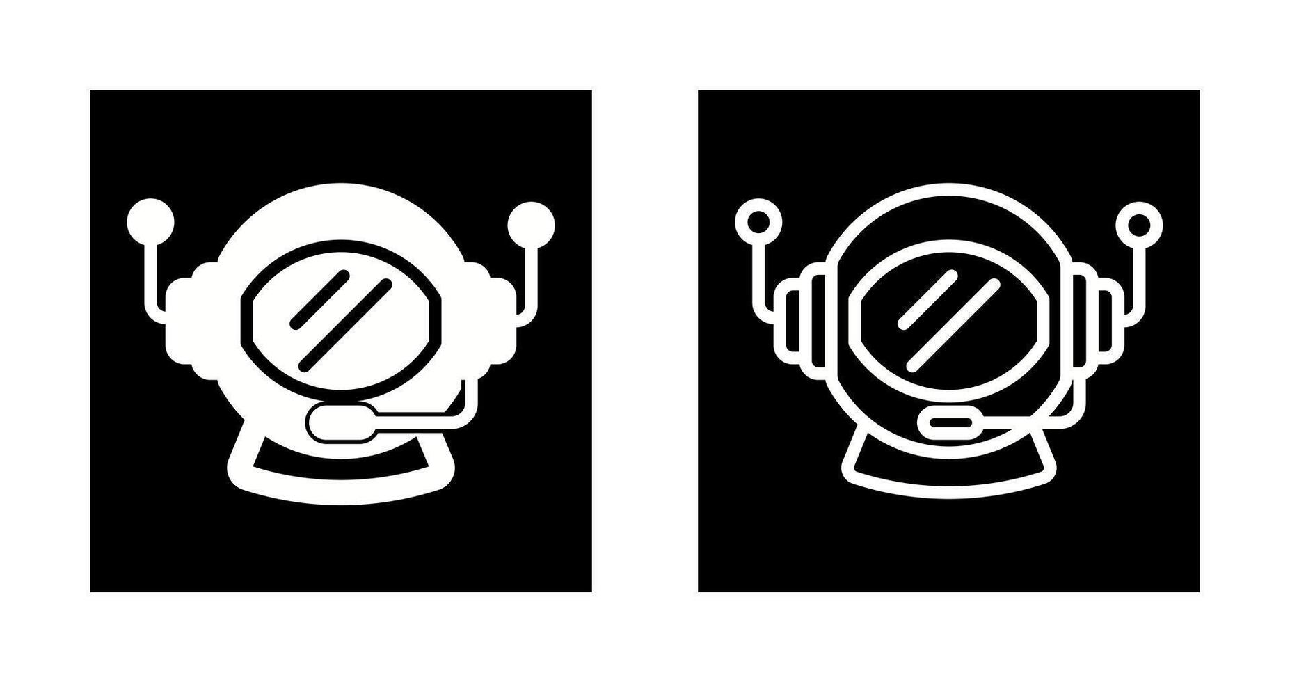 Astronaut Helmet Vector Icon