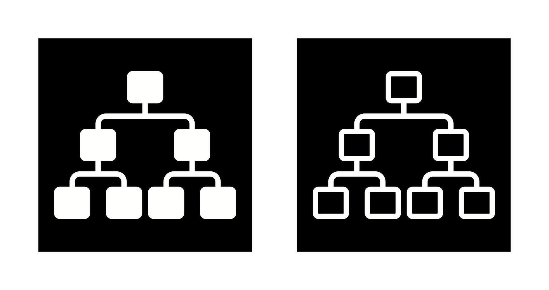 decisión arboles vector icono