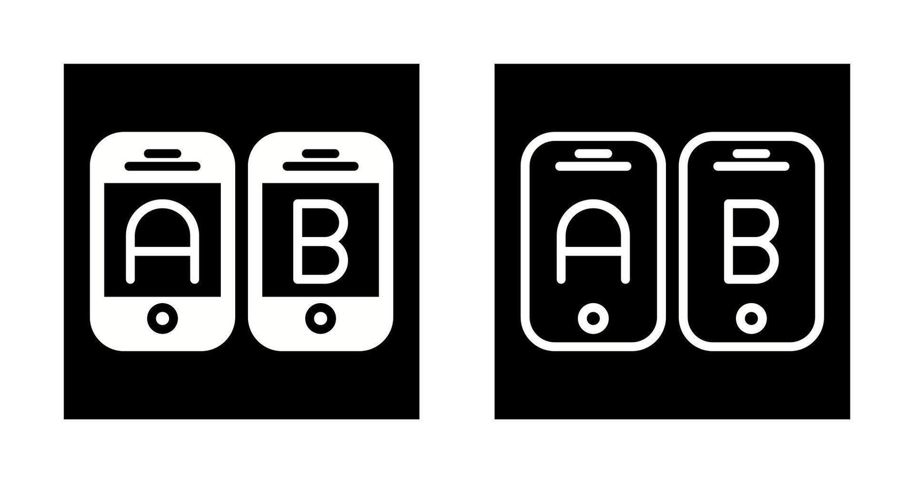 A B Testing Vector Icon