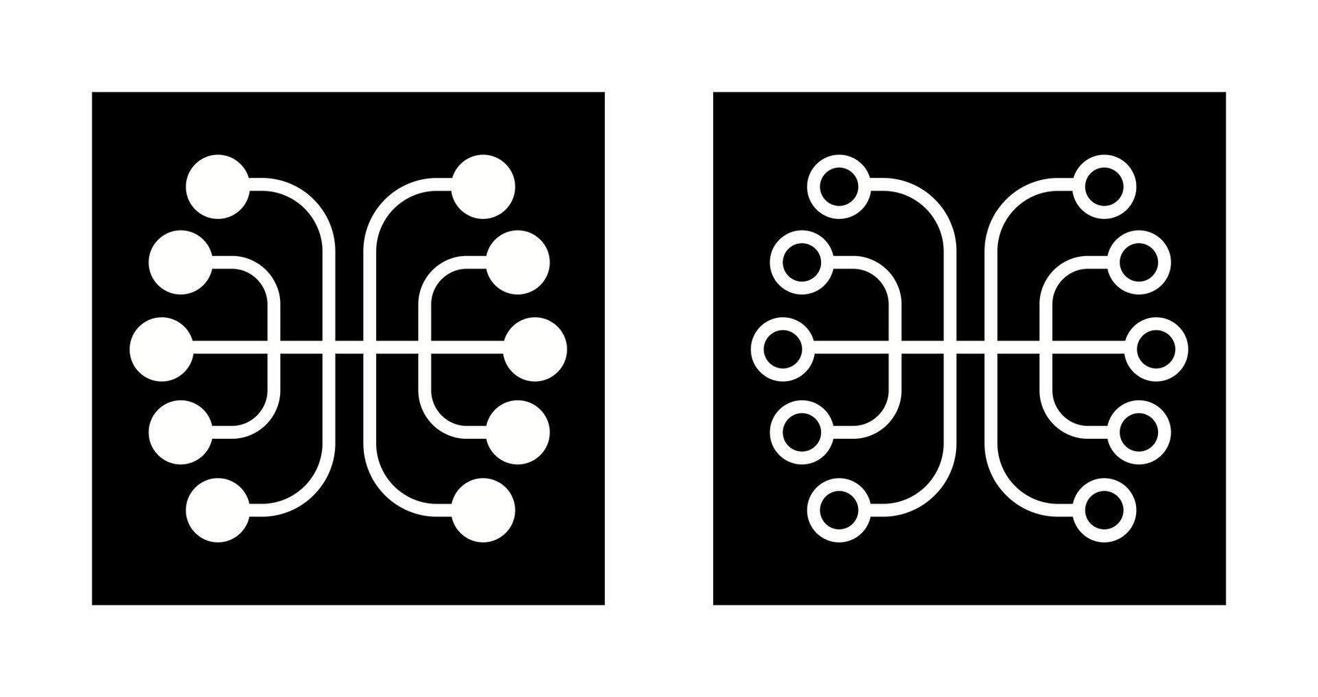 Neural Networks Vector Icon