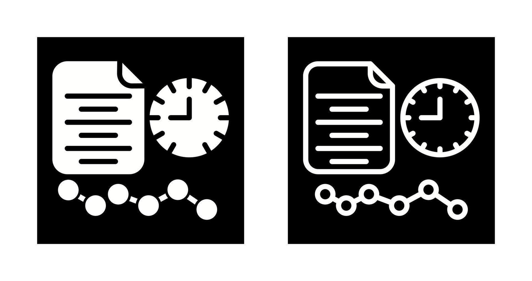 Time Series Analysis Vector Icon