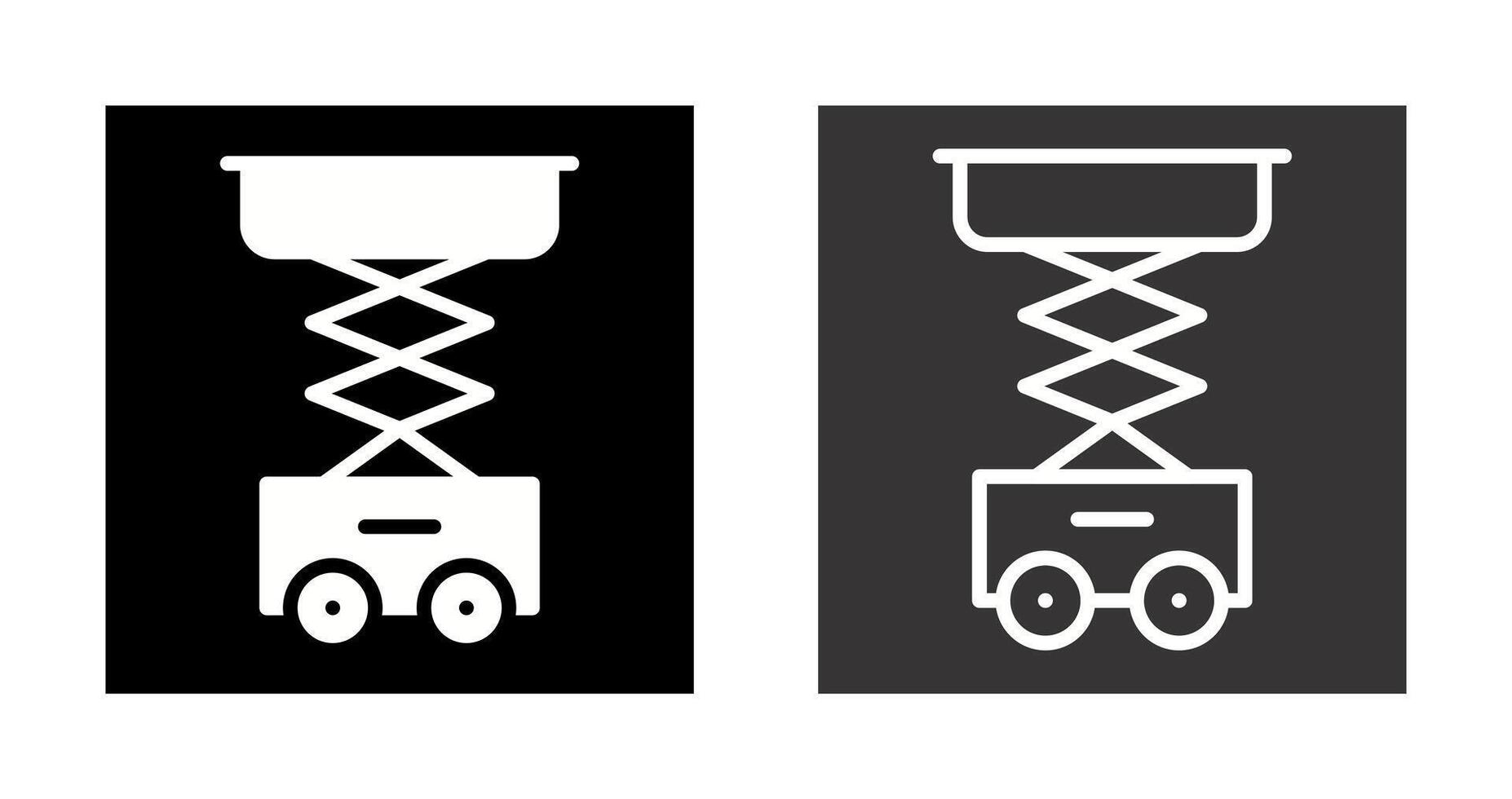 Scissor Lift Vector Icon