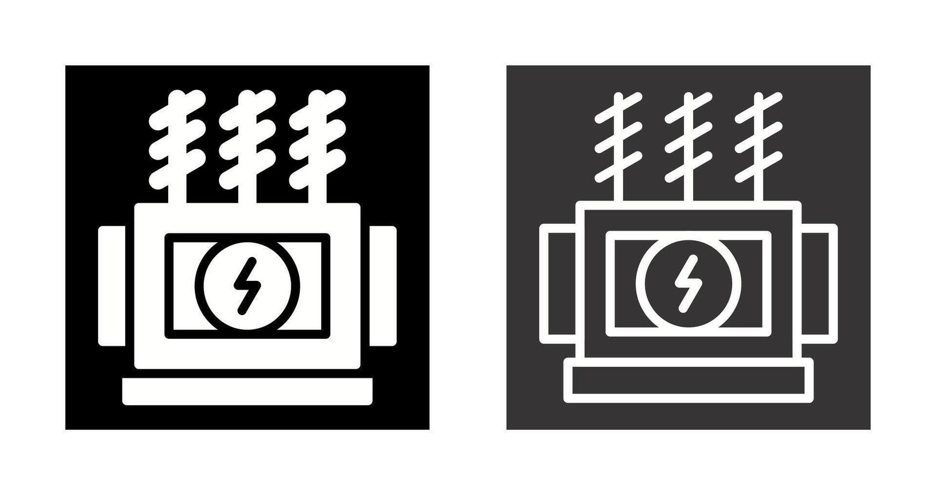 Power Transformer Vector Icon