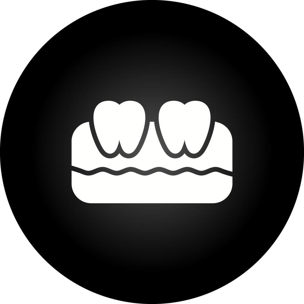 icono de vector de dientes